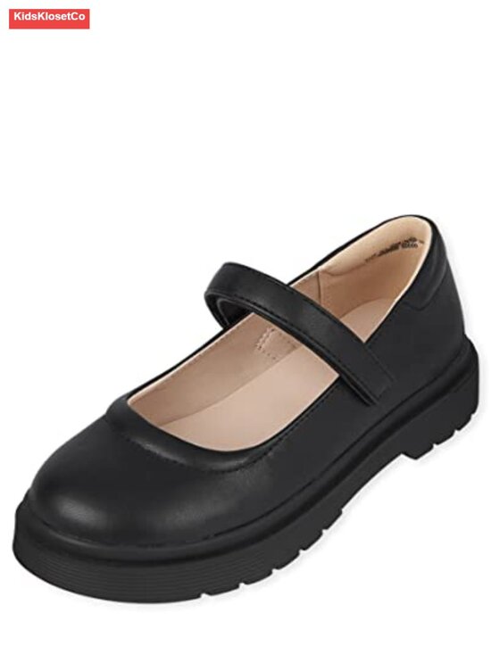Other - Girls Closed Toe Maryjane Flats with Hook-and-Loop Strap